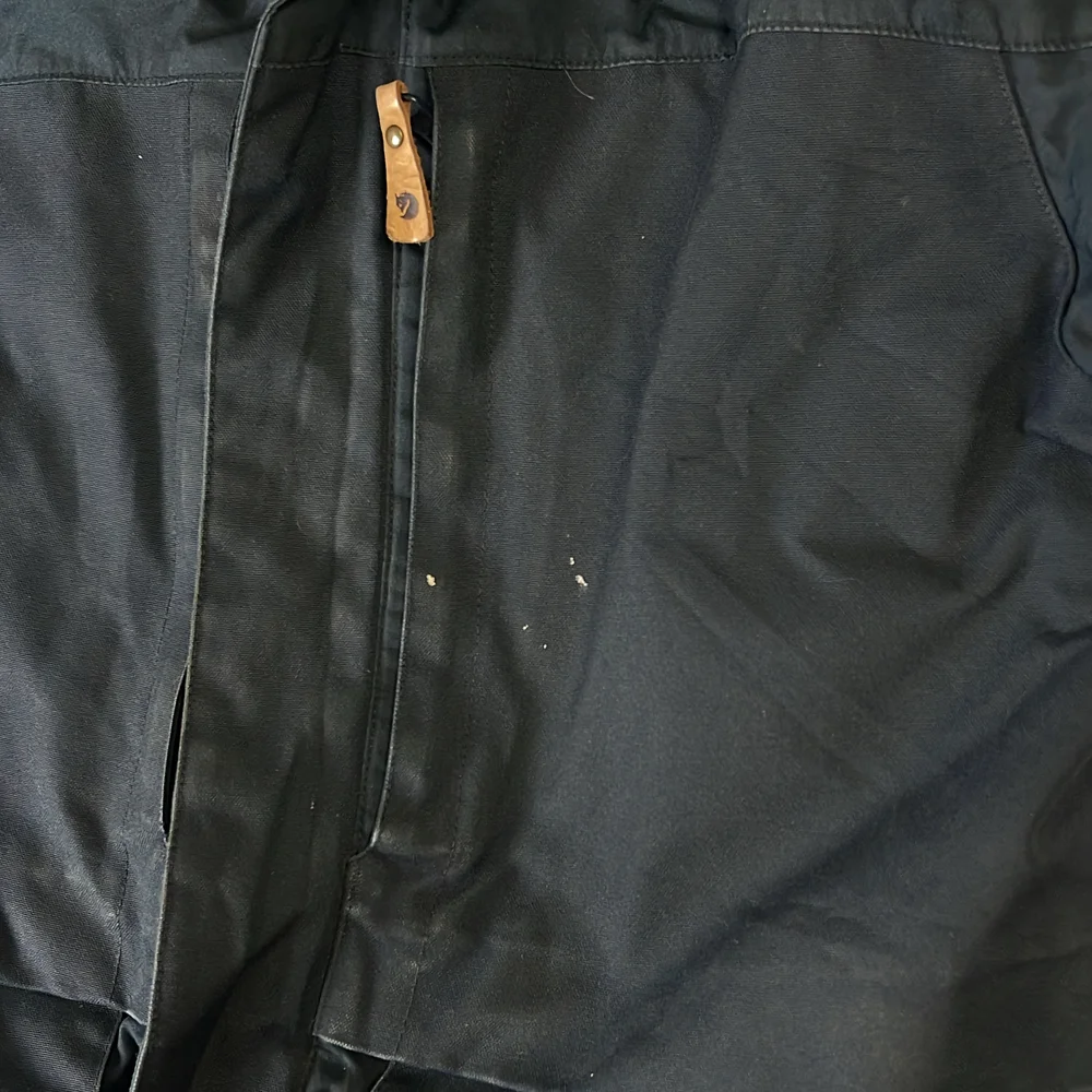 Fjallraven Barents Parka Men's Navy Blue G-1000 Jacket Size S Faux Fur Hood